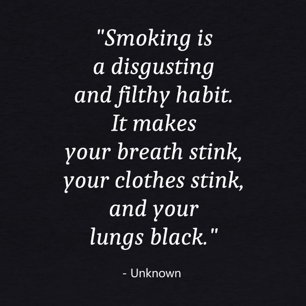 Quote About No Smoking by Fandie